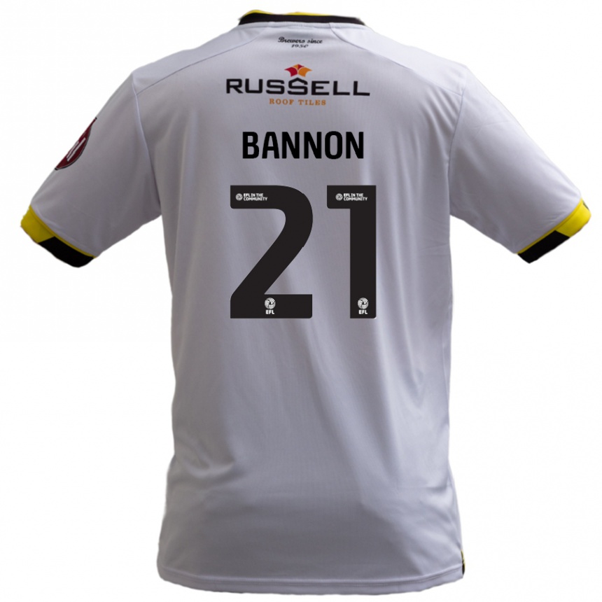 Niño Fútbol Camiseta Alex Bannon #21 Blanco 2ª Equipación 2024/25 México