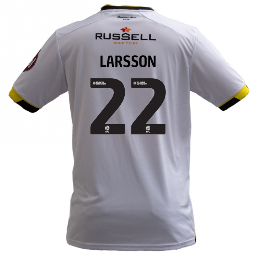 Niño Fútbol Camiseta Julian Larsson #22 Blanco 2ª Equipación 2024/25 México