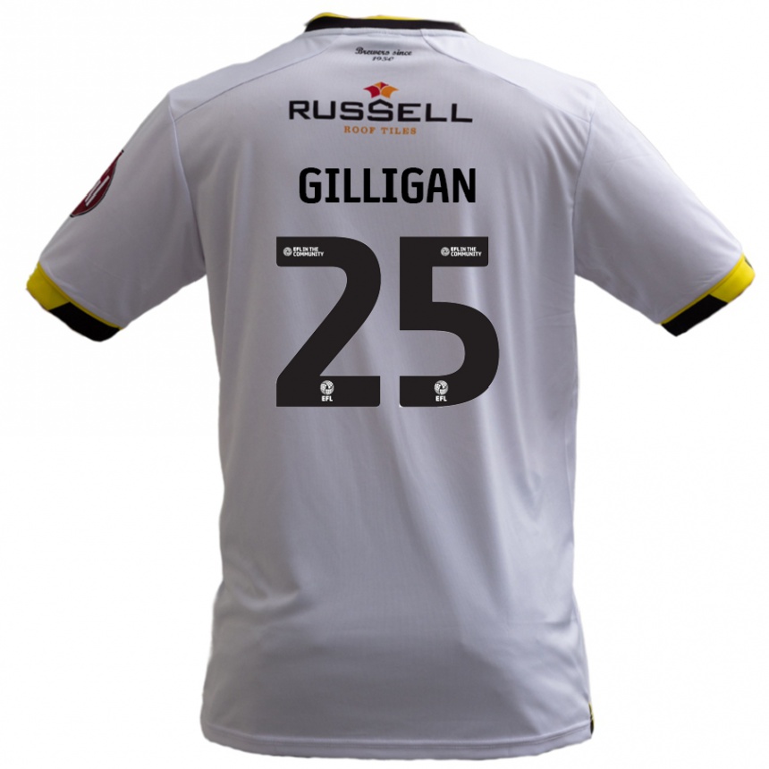 Niño Fútbol Camiseta Ciaran Gilligan #25 Blanco 2ª Equipación 2024/25 México