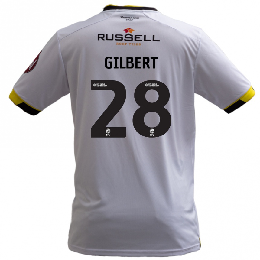 Niño Fútbol Camiseta Cameron Gilbert #28 Blanco 2ª Equipación 2024/25 México