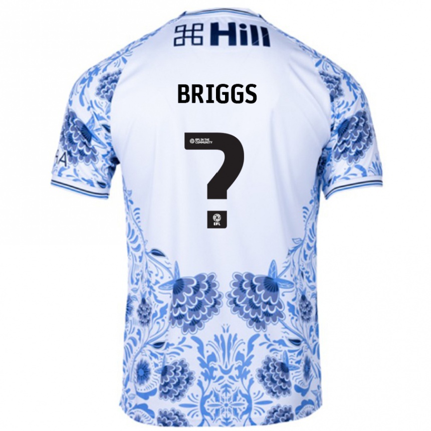 Niño Fútbol Camiseta Jj Briggs #0 Blanco Azul 2ª Equipación 2024/25 México