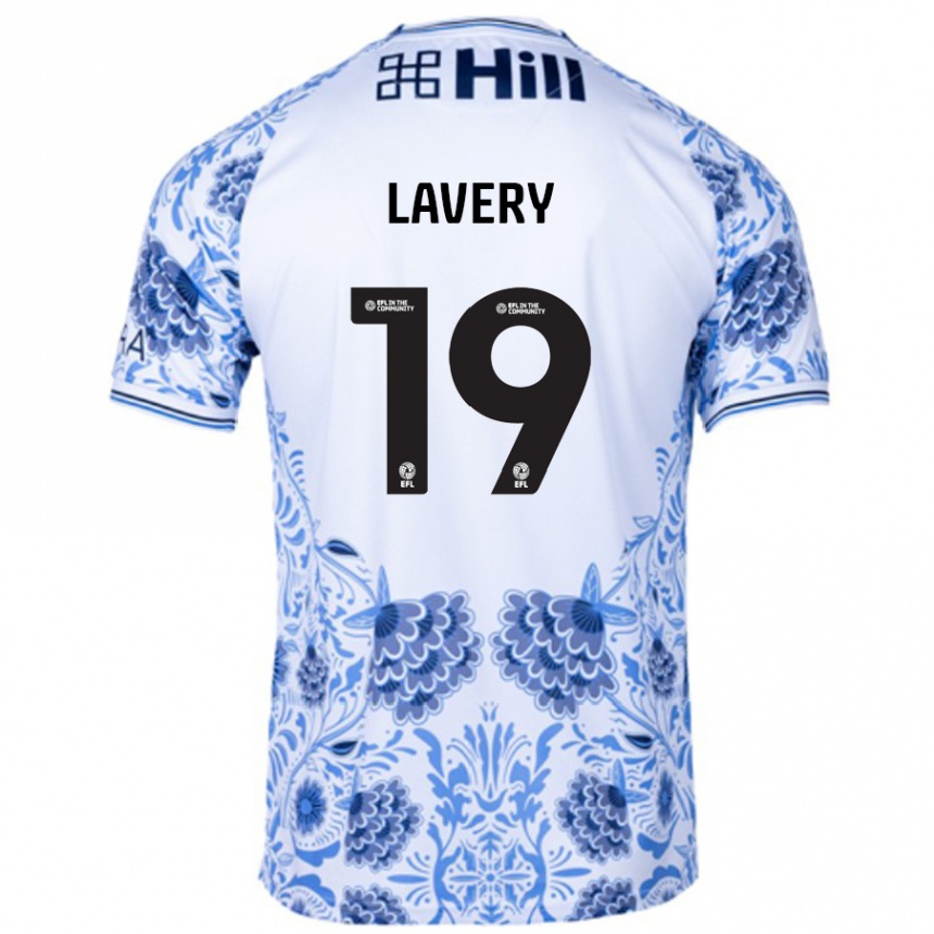 Niño Fútbol Camiseta Shayne Lavery #19 Blanco Azul 2ª Equipación 2024/25 México