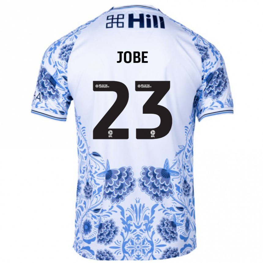 Niño Fútbol Camiseta Mamadou Jobe #23 Blanco Azul 2ª Equipación 2024/25 México