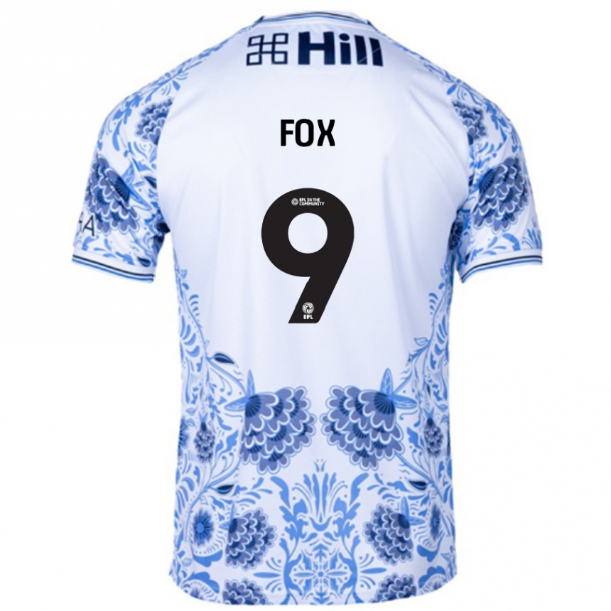 Niño Fútbol Camiseta Ruth Fox #9 Blanco Azul 2ª Equipación 2024/25 México