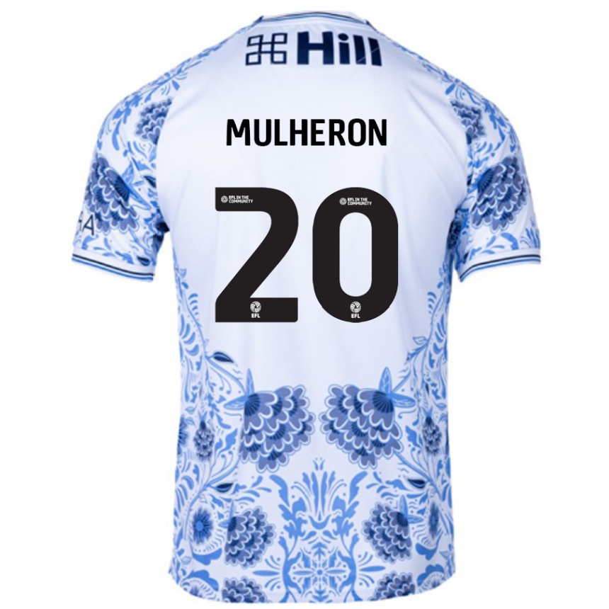 Niño Fútbol Camiseta Bronwyn Mulheron #20 Blanco Azul 2ª Equipación 2024/25 México