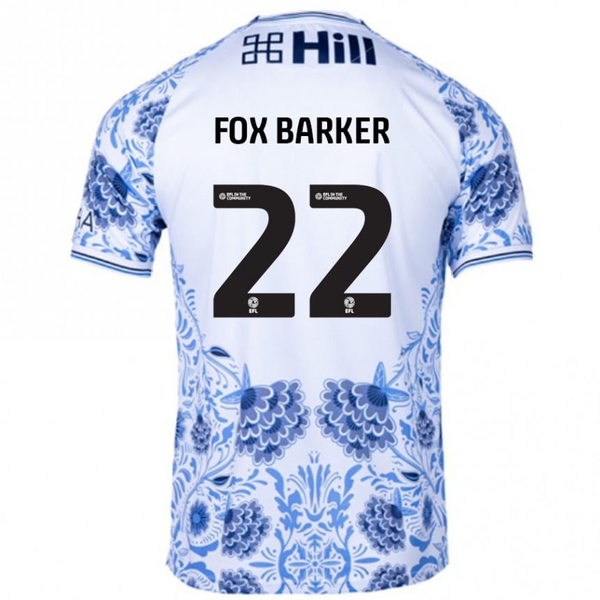 Niño Fútbol Camiseta Mistie Fox-Barker #22 Blanco Azul 2ª Equipación 2024/25 México