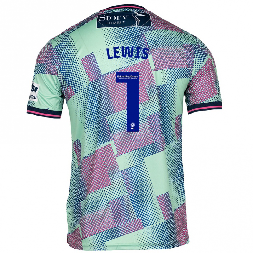 Niño Fútbol Camiseta Harry Lewis #1 Verde 2ª Equipación 2024/25 México