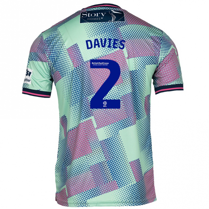 Niño Fútbol Camiseta Archie Davies #2 Verde 2ª Equipación 2024/25 México