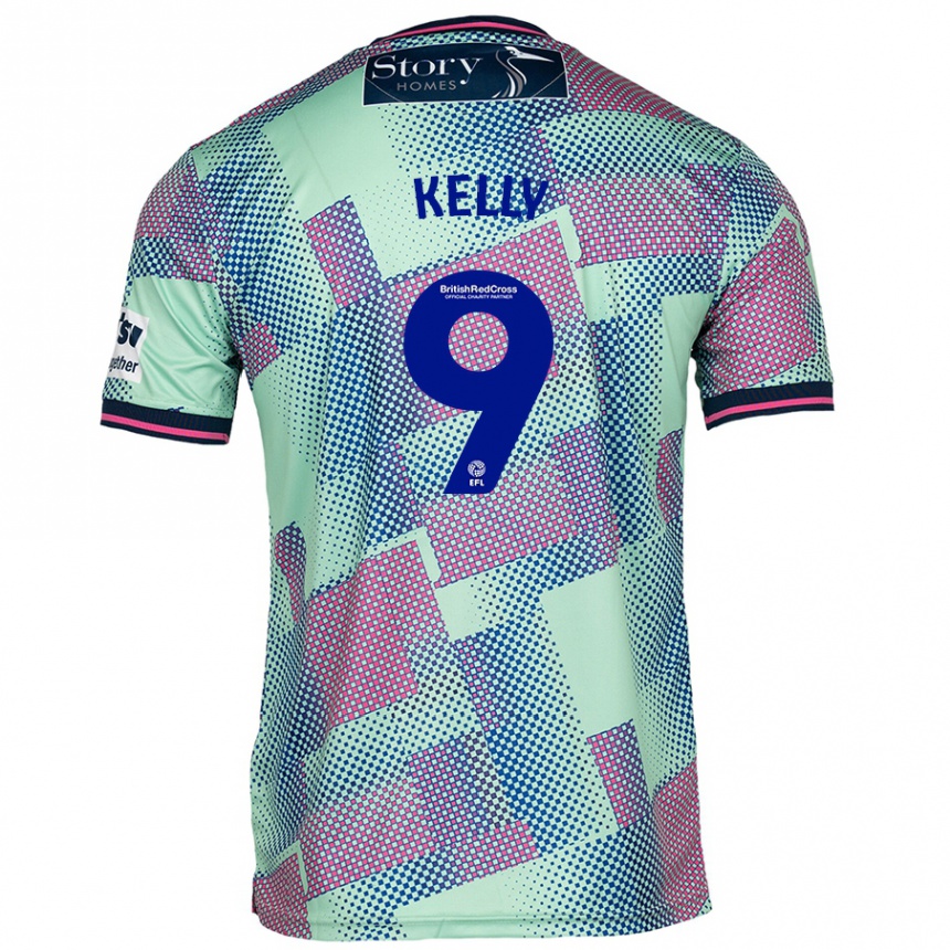 Niño Fútbol Camiseta Georgie Kelly #9 Verde 2ª Equipación 2024/25 México