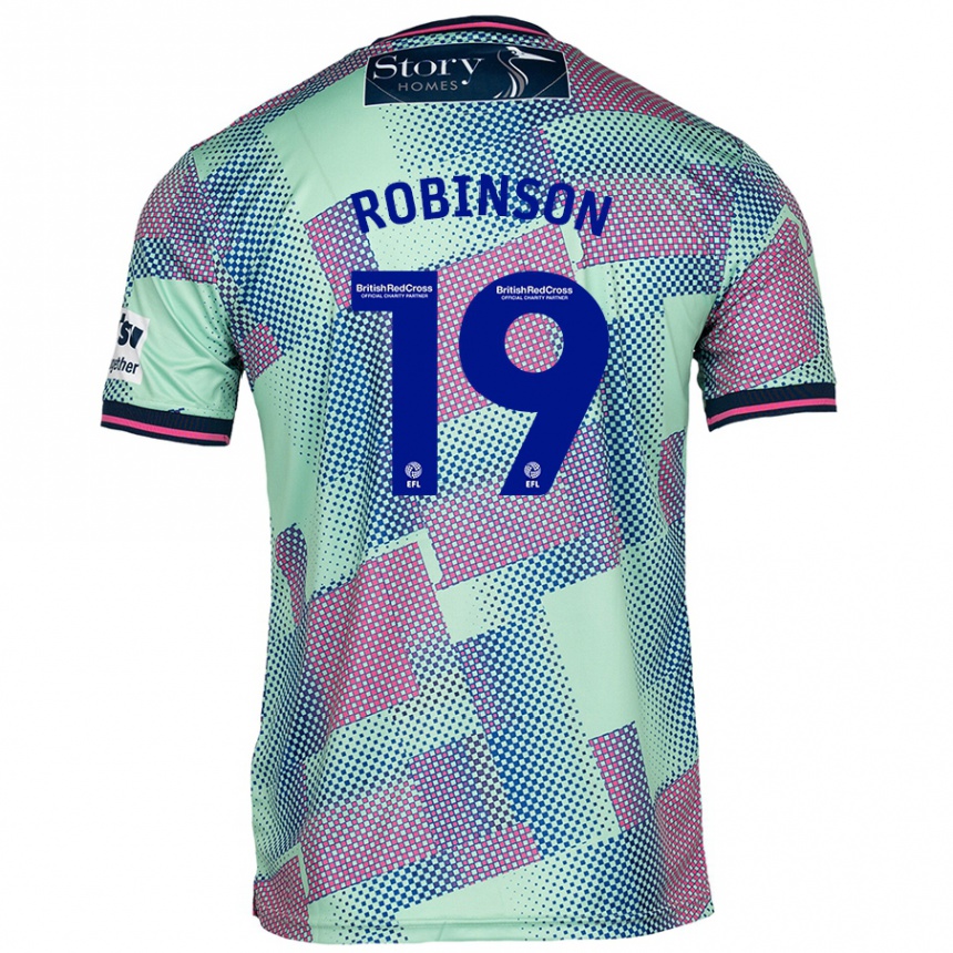 Niño Fútbol Camiseta Jack Robinson #19 Verde 2ª Equipación 2024/25 México