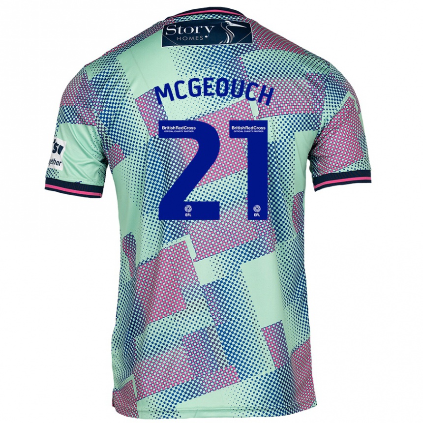 Niño Fútbol Camiseta Dylan Mcgeouch #21 Verde 2ª Equipación 2024/25 México