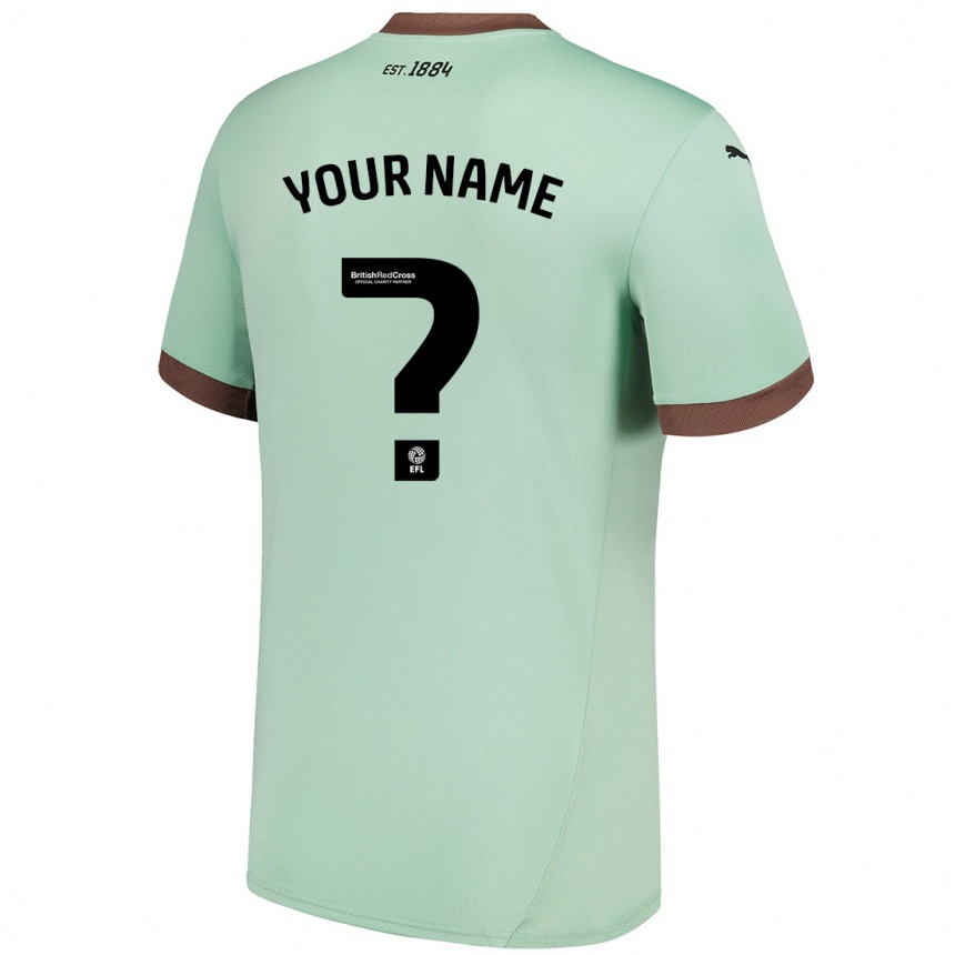 Niño Fútbol Camiseta Su Nombre #0 Verde Pálido 2ª Equipación 2024/25 México