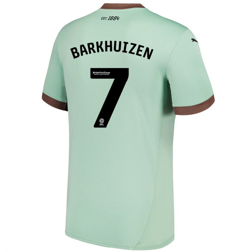 Niño Fútbol Camiseta Tom Barkhuizen #7 Verde Pálido 2ª Equipación 2024/25 México