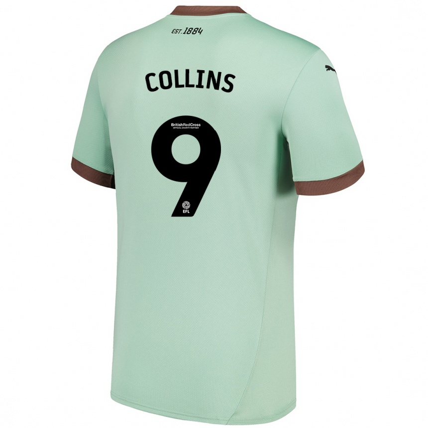 Niño Fútbol Camiseta James Collins #9 Verde Pálido 2ª Equipación 2024/25 México