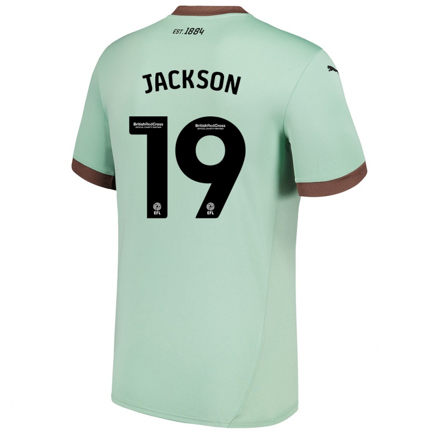 Niño Fútbol Camiseta Kayden Jackson #19 Verde Pálido 2ª Equipación 2024/25 México