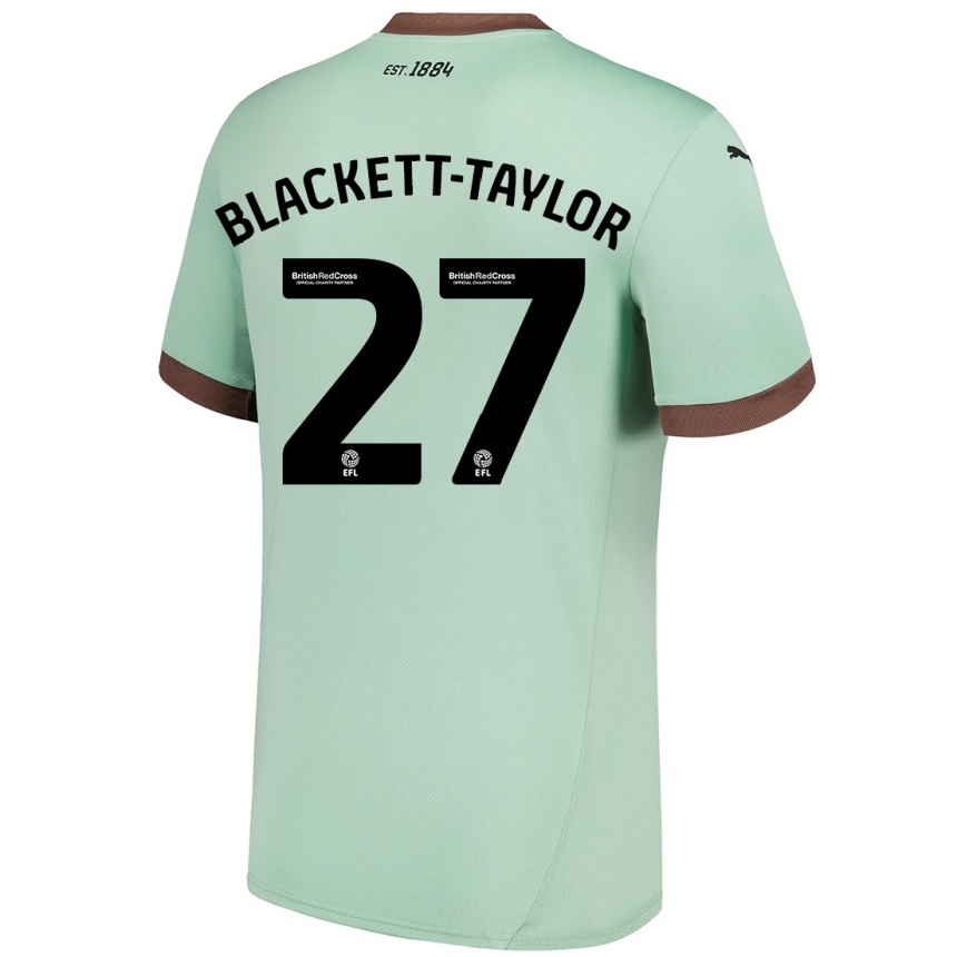 Niño Fútbol Camiseta Corey Blackett-Taylor #27 Verde Pálido 2ª Equipación 2024/25 México