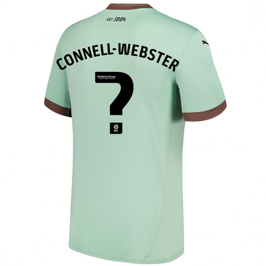 Niño Fútbol Camiseta Braidy Connell-Webster #0 Verde Pálido 2ª Equipación 2024/25 México