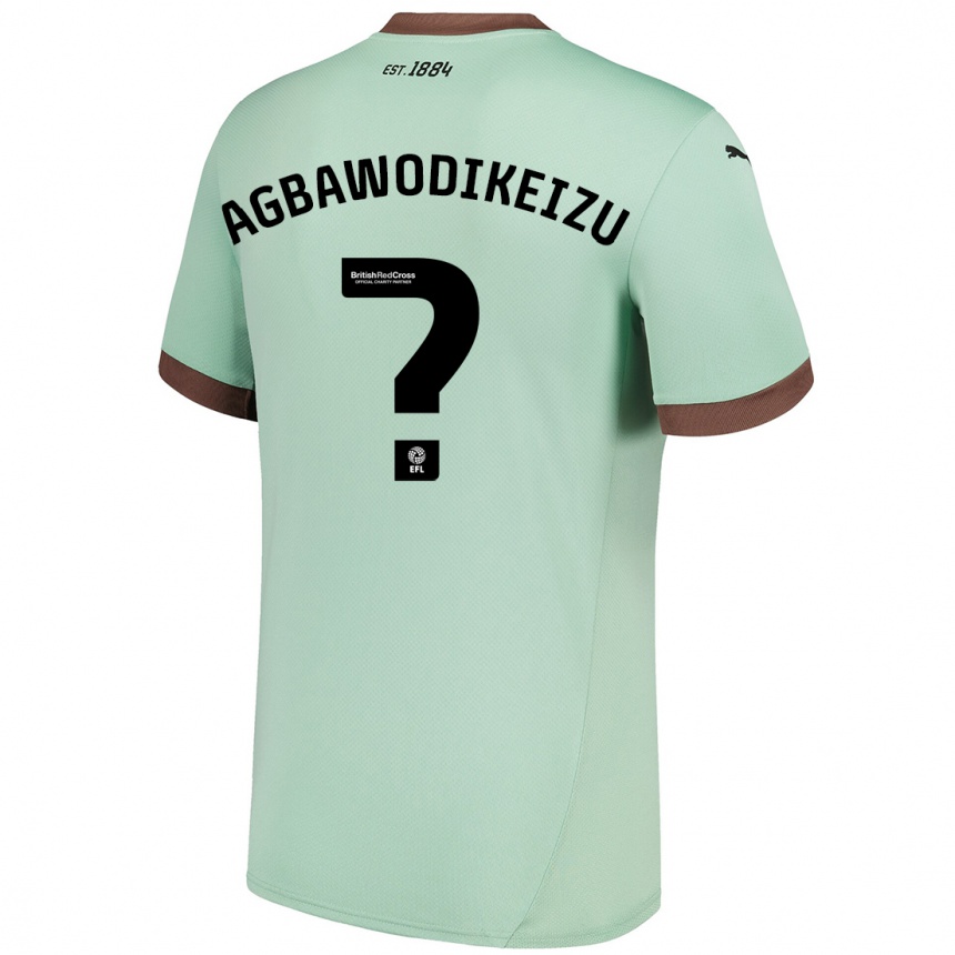 Niño Fútbol Camiseta Charles Ebuka Agbawodikeizu #0 Verde Pálido 2ª Equipación 2024/25 México