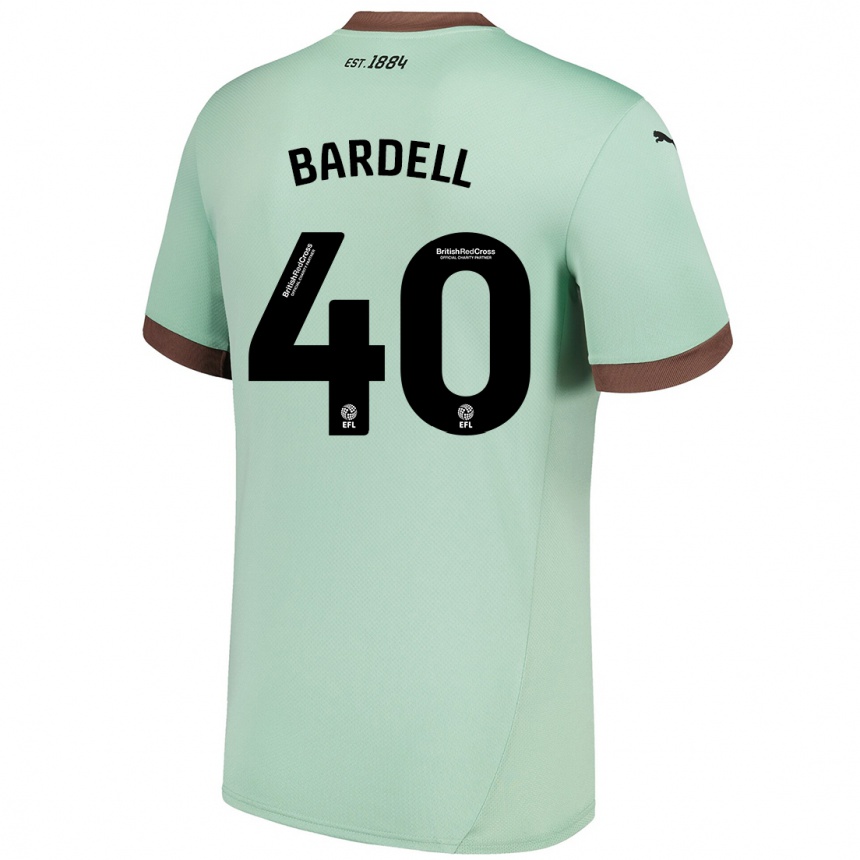 Niño Fútbol Camiseta Max Bardell #40 Verde Pálido 2ª Equipación 2024/25 México