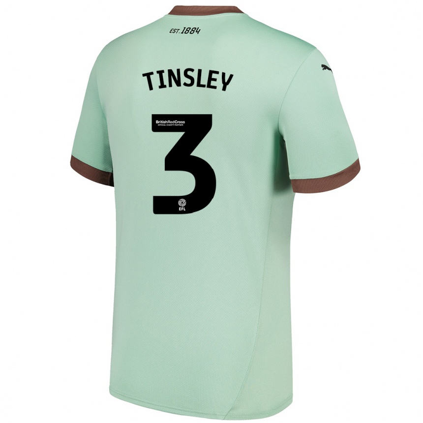 Niño Fútbol Camiseta Megan Tinsley #3 Verde Pálido 2ª Equipación 2024/25 México