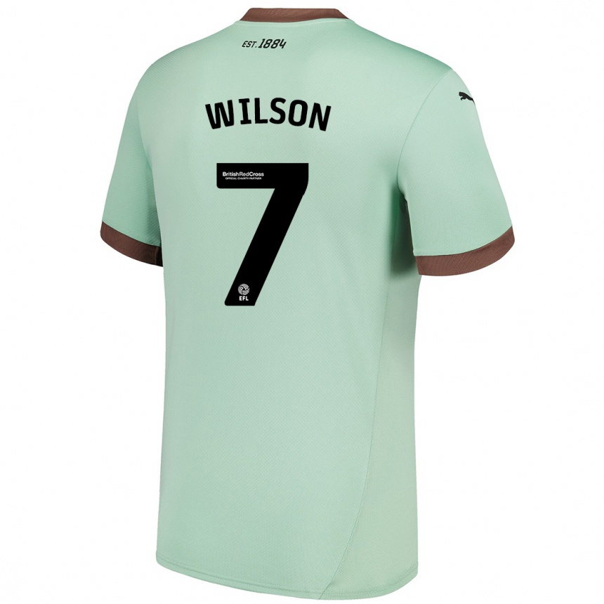 Niño Fútbol Camiseta Emelia Wilson #7 Verde Pálido 2ª Equipación 2024/25 México