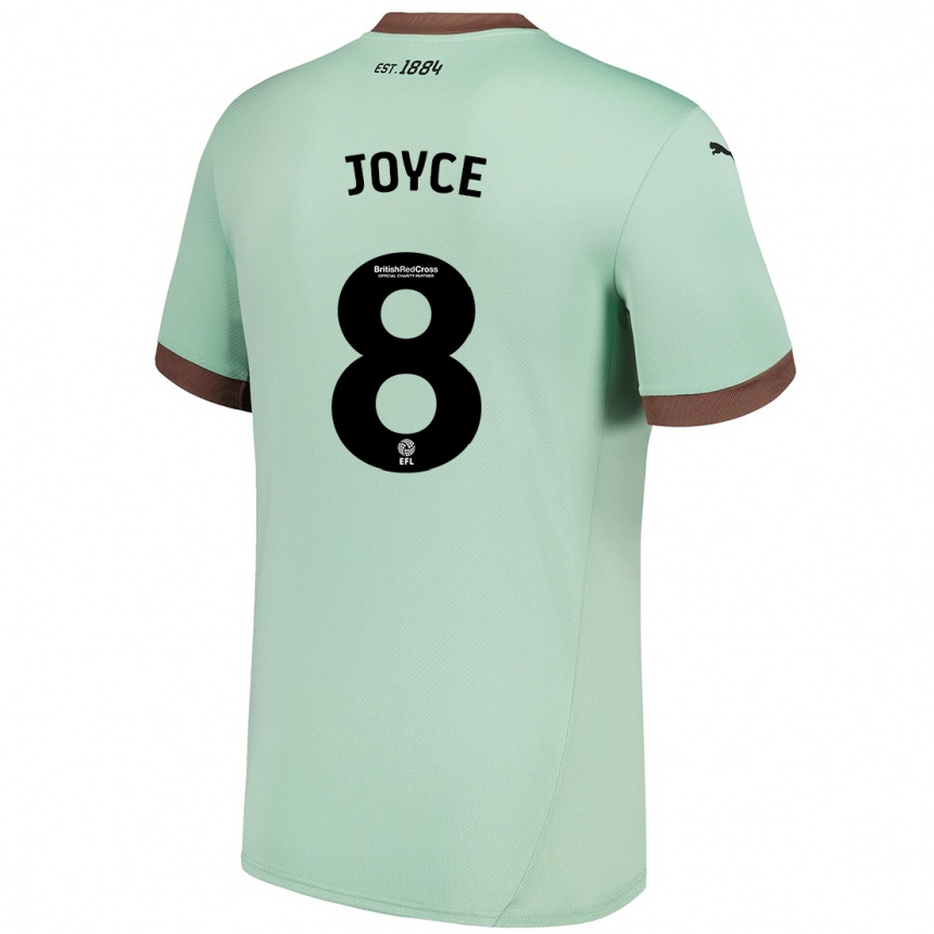 Niño Fútbol Camiseta Emily Joyce #8 Verde Pálido 2ª Equipación 2024/25 México