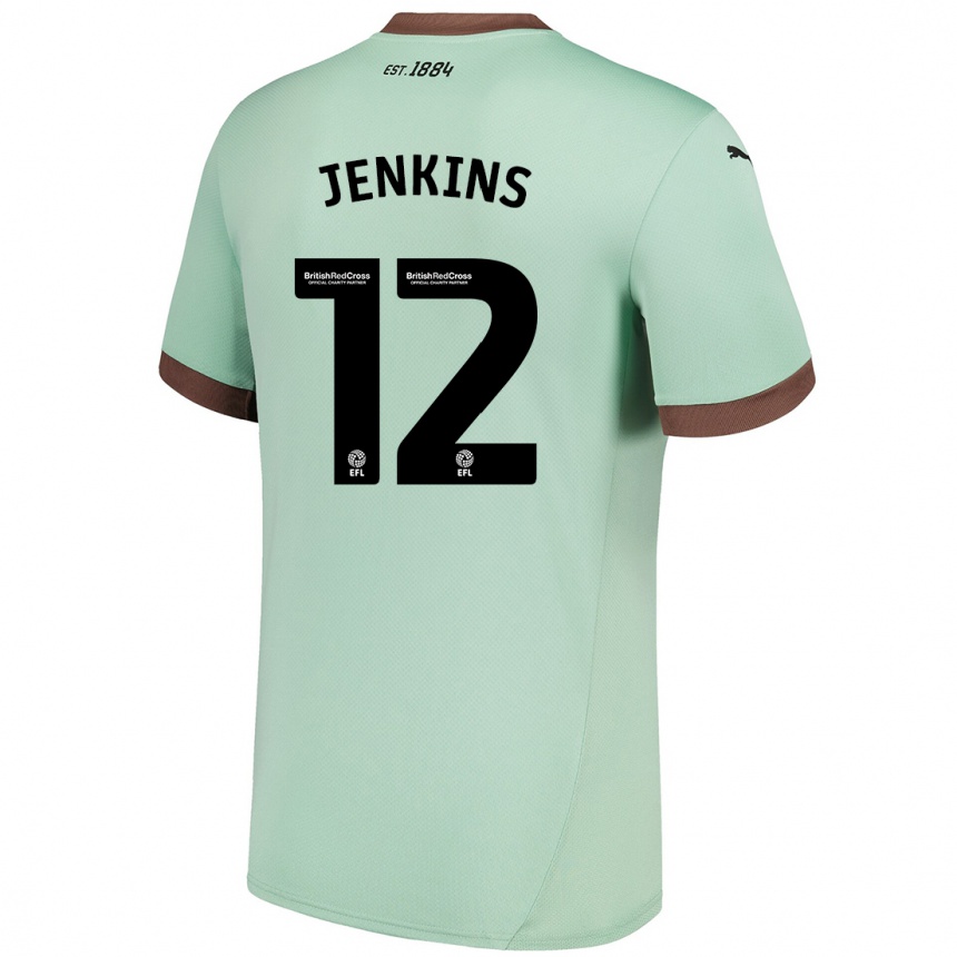 Niño Fútbol Camiseta Camille Jenkins #12 Verde Pálido 2ª Equipación 2024/25 México