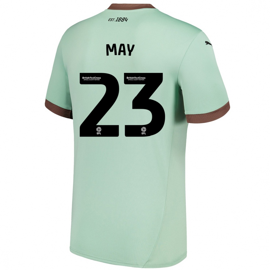 Niño Fútbol Camiseta Rebecca May #23 Verde Pálido 2ª Equipación 2024/25 México