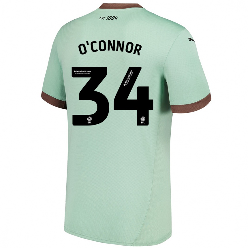 Niño Fútbol Camiseta Dolcie O'connor #34 Verde Pálido 2ª Equipación 2024/25 México