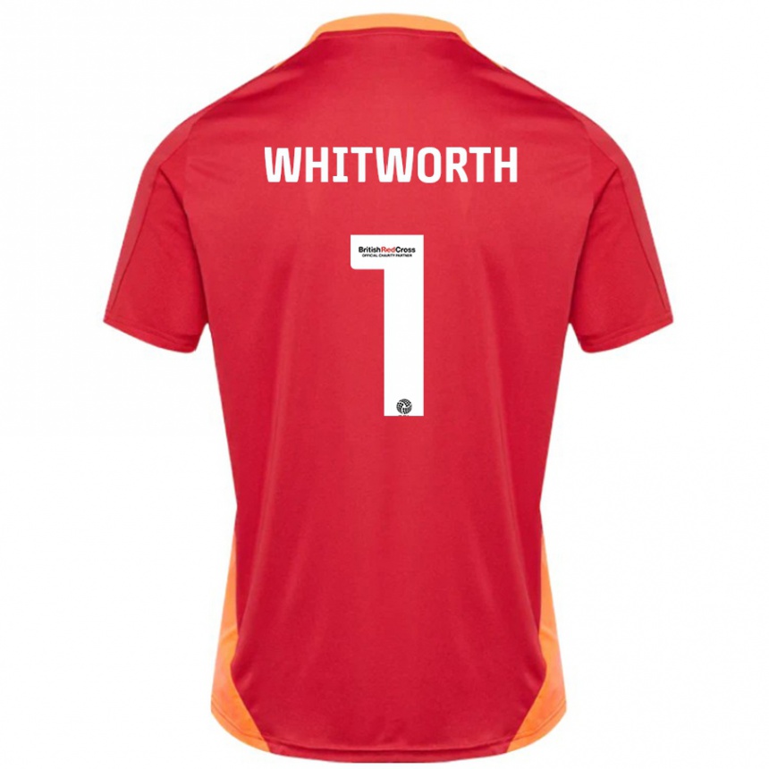 Niño Fútbol Camiseta Joe Whitworth #1 Azul Blanquecino 2ª Equipación 2024/25 México