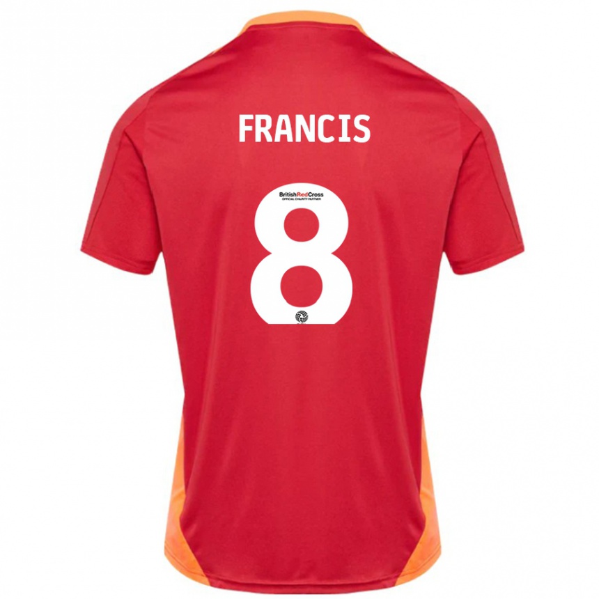 Niño Fútbol Camiseta Ed Francis #8 Azul Blanquecino 2ª Equipación 2024/25 México