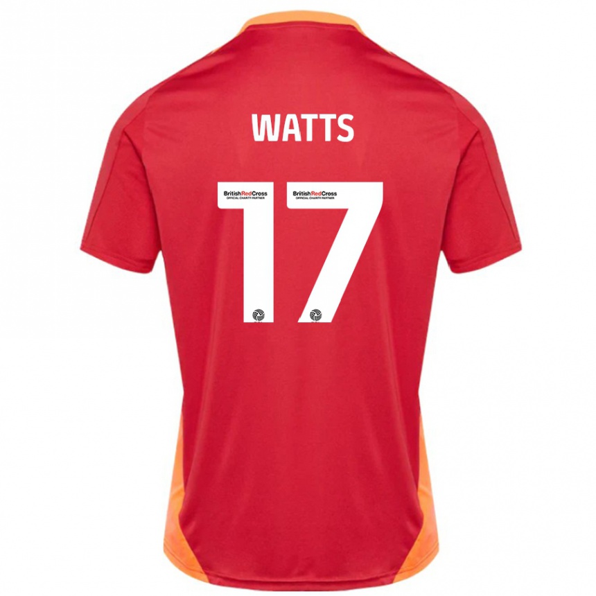 Niño Fútbol Camiseta Caleb Watts #17 Azul Blanquecino 2ª Equipación 2024/25 México