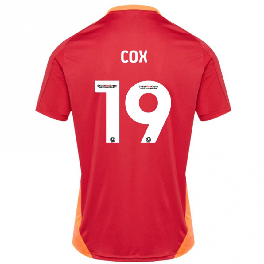 Niño Fútbol Camiseta Sonny Cox #19 Azul Blanquecino 2ª Equipación 2024/25 México