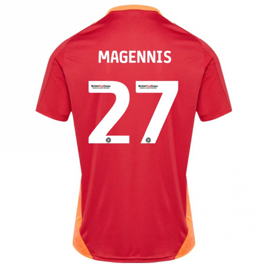 Niño Fútbol Camiseta Josh Magennis #27 Azul Blanquecino 2ª Equipación 2024/25 México