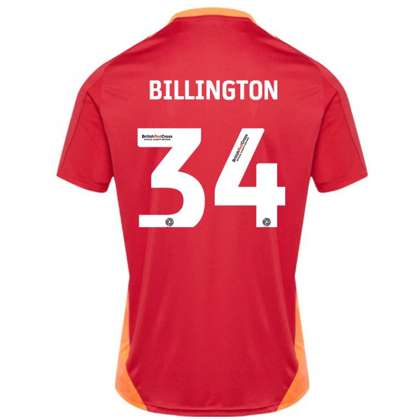 Niño Fútbol Camiseta Gabe Billington #34 Azul Blanquecino 2ª Equipación 2024/25 México