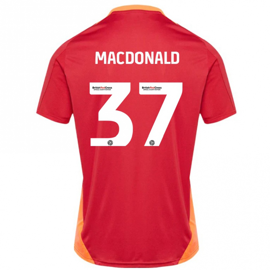 Niño Fútbol Camiseta Shaun Macdonald #37 Azul Blanquecino 2ª Equipación 2024/25 México