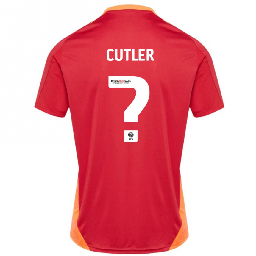 Niño Fútbol Camiseta Theo Cutler #0 Azul Blanquecino 2ª Equipación 2024/25 México