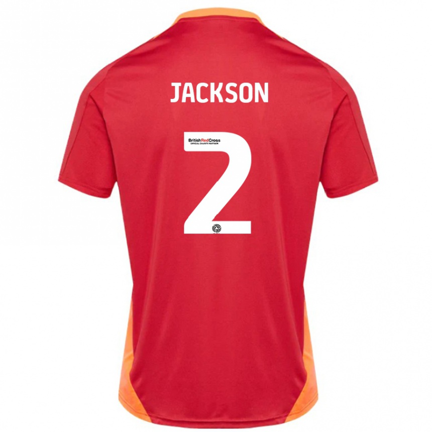 Niño Fútbol Camiseta Bow Jackson #2 Azul Blanquecino 2ª Equipación 2024/25 México