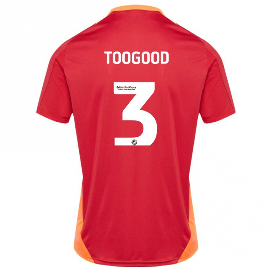 Niño Fútbol Camiseta Emily Toogood #3 Azul Blanquecino 2ª Equipación 2024/25 México