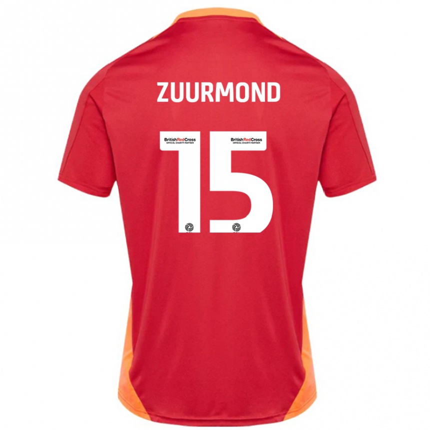 Niño Fútbol Camiseta Ishbel Zuurmond #15 Azul Blanquecino 2ª Equipación 2024/25 México