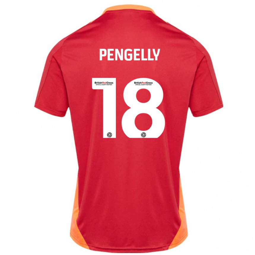 Niño Fútbol Camiseta Connie Pengelly #18 Azul Blanquecino 2ª Equipación 2024/25 México