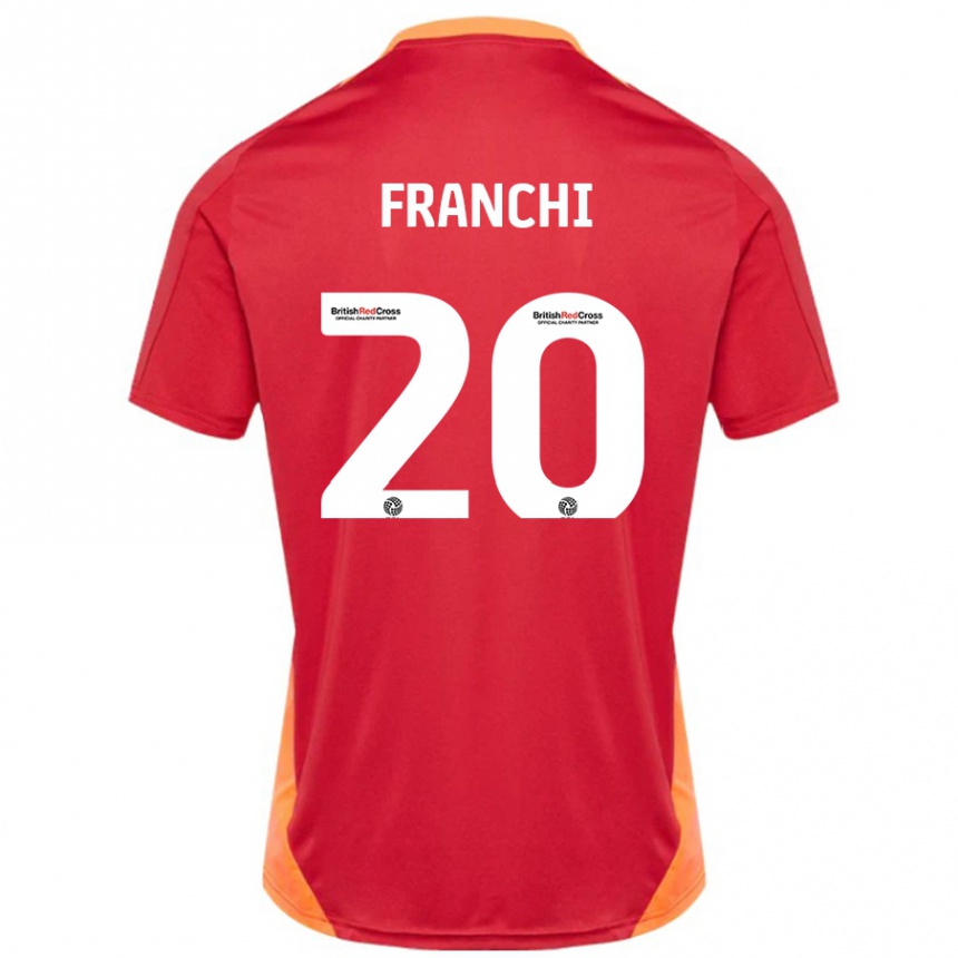 Niño Fútbol Camiseta Matilda Franchi #20 Azul Blanquecino 2ª Equipación 2024/25 México