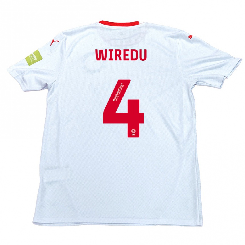 Niño Fútbol Camiseta Brendan Wiredu #4 Blanco 2ª Equipación 2024/25 México