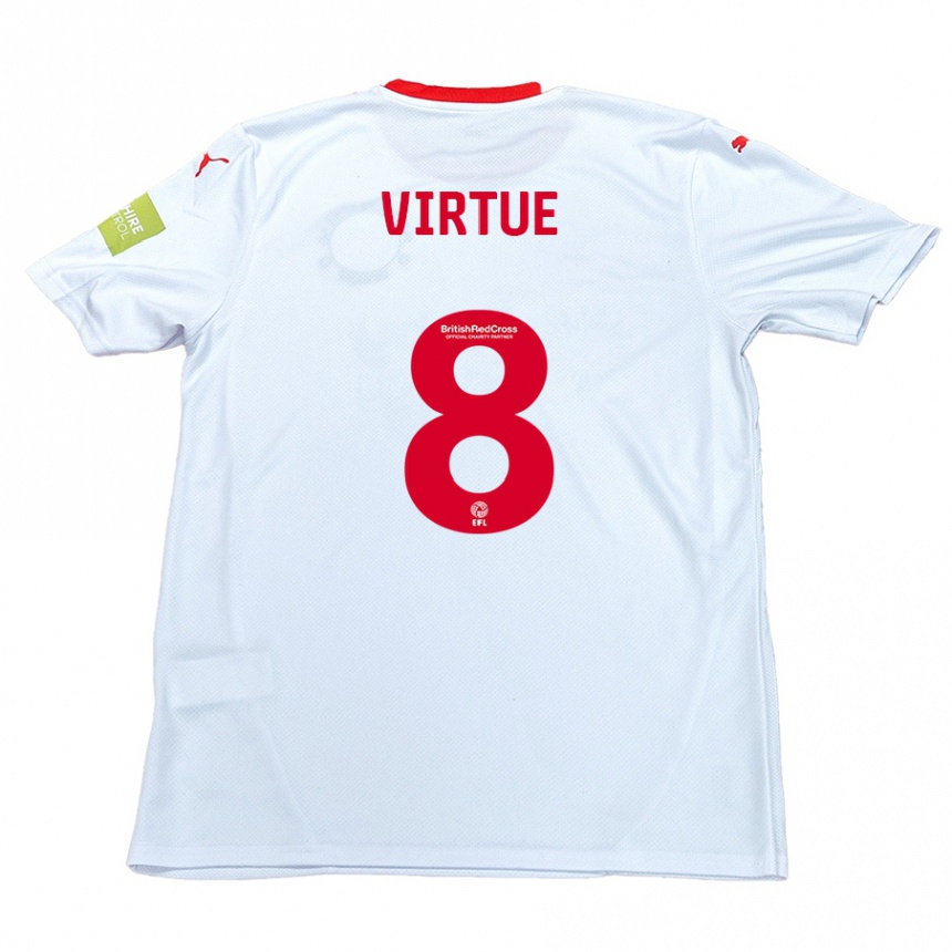 Niño Fútbol Camiseta Matty Virtue #8 Blanco 2ª Equipación 2024/25 México