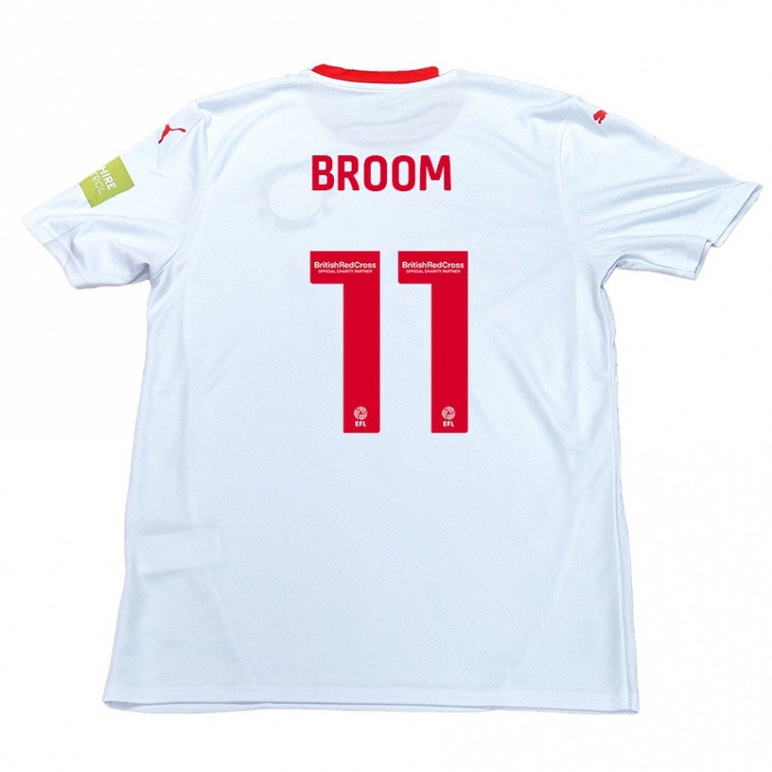 Niño Fútbol Camiseta Ryan Broom #11 Blanco 2ª Equipación 2024/25 México