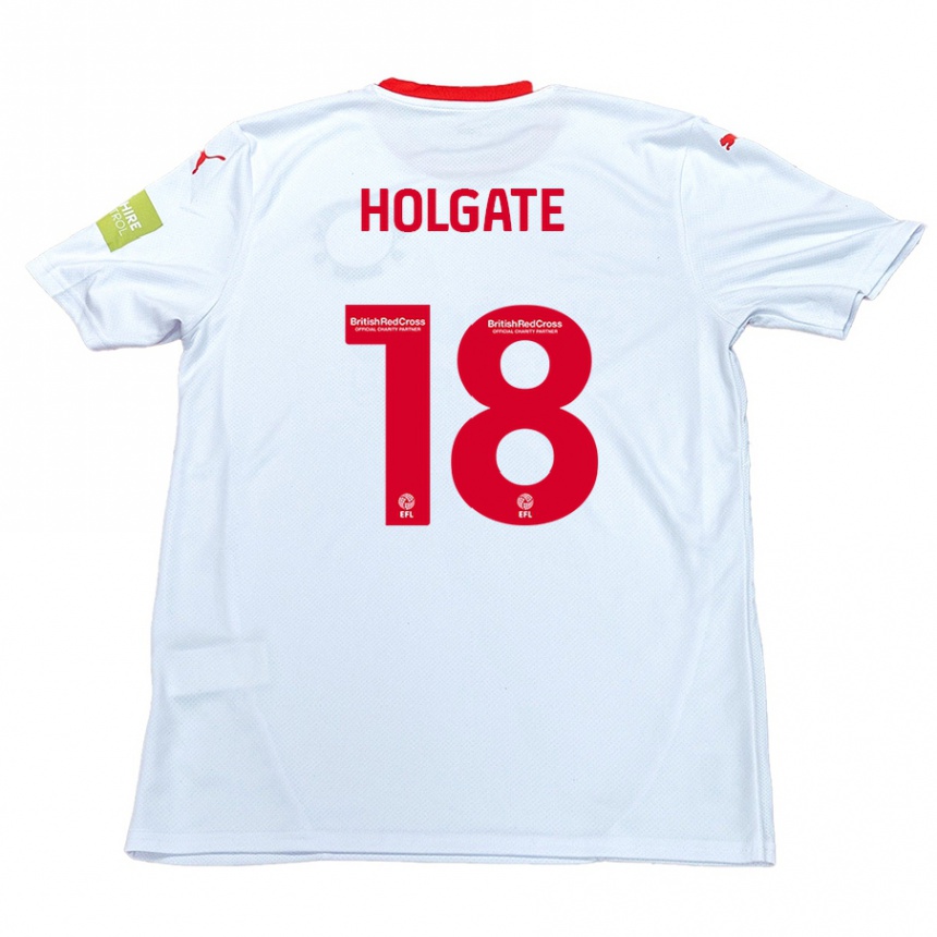 Niño Fútbol Camiseta Harrison Holgate #18 Blanco 2ª Equipación 2024/25 México