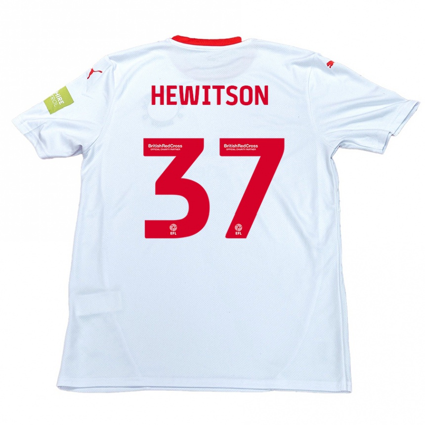 Niño Fútbol Camiseta Luke Hewitson #37 Blanco 2ª Equipación 2024/25 México