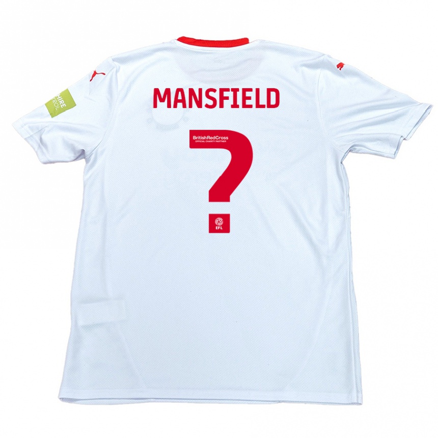 Niño Fútbol Camiseta Ronan Mansfield #0 Blanco 2ª Equipación 2024/25 México