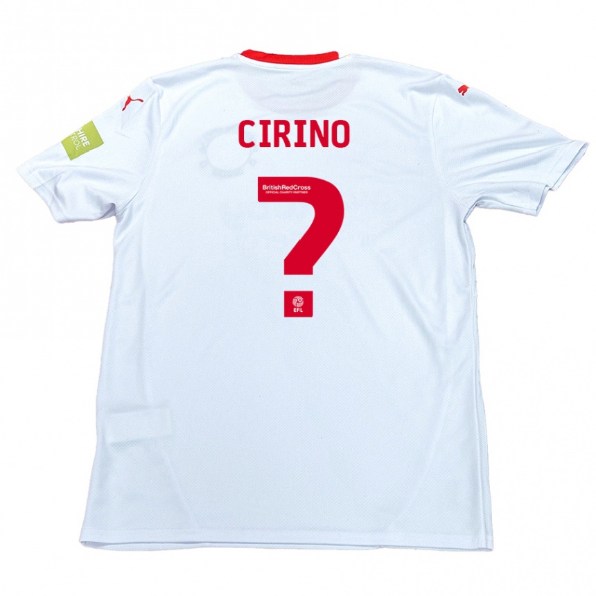 Niño Fútbol Camiseta Raffaele Cirino #0 Blanco 2ª Equipación 2024/25 México