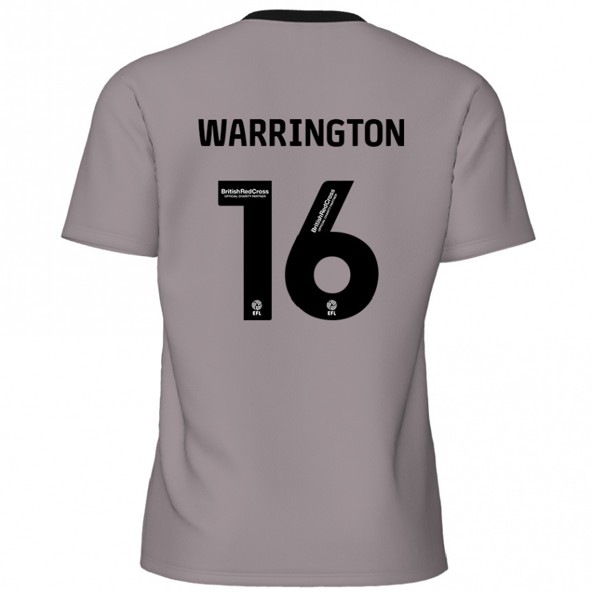 Niño Fútbol Camiseta Lewis Warrington #16 Gris 2ª Equipación 2024/25 México